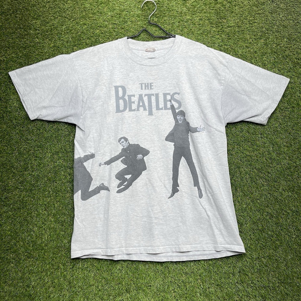 Vintage THE BEATLES Shirt Mens Large John Paul George Ringo Rock Band Tee 90s